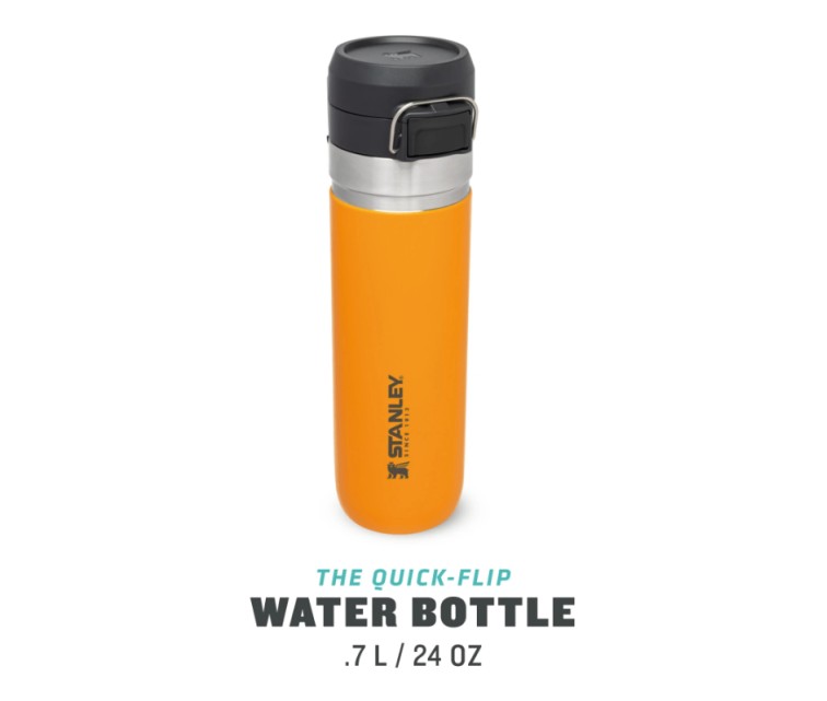 Termopudele The Quick Flip Water Bottle Go 0,71L, safrāndzeltenā krāsā