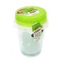 Food Container Set of 2 round 1L Take Away Twist green