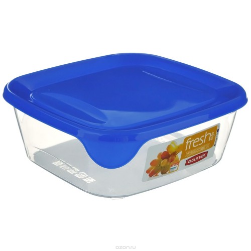 Pārtikas trauciņš kvadrāts 0,25L Fresh&Go zils Pārtikas trauciņš kvadrāts 0,25L Fresh&Go zils