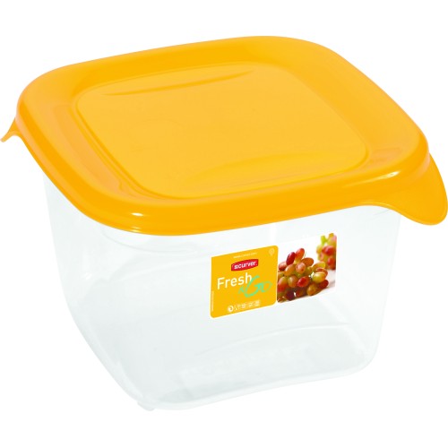 Pārtikas trauciņš kvadrāts 1,2L Fresh&Go dzeltens Pārtikas trauciņš kvadrāts 1,2L Fresh&Go dzeltens