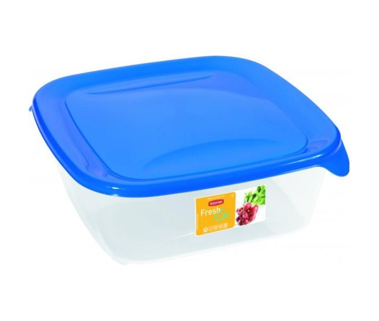 Food container square 2,9L Fresh&Go blue