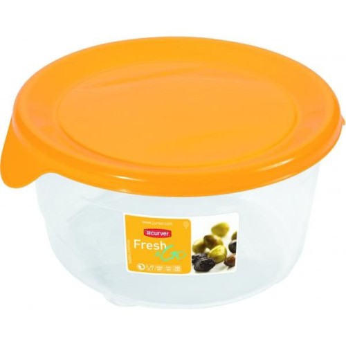 Pārtikas trauciņš apaļš 0,5L Fresh&Go dzeltens Pārtikas trauciņš apaļš 0,5L Fresh&Go dzeltens