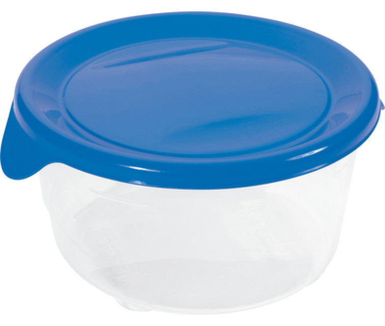 Food container round 0,5L Fresh&Go blue