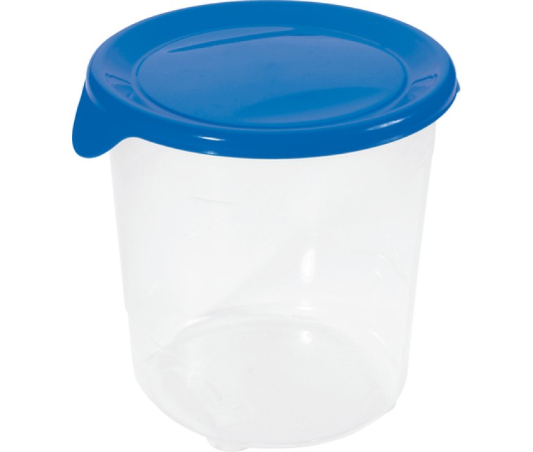 Food container round 1L Fresh&Go blue