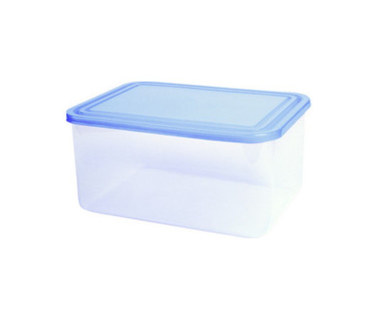 Food container rectangle 0,4L transparent/blue