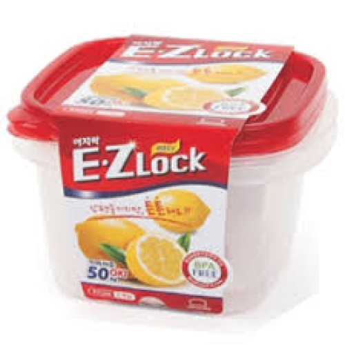 Pārtikas trauku kompl. 2gb E.Z Lock 970ml / kvadrāts Pārtikas trauku kompl. 2gb E.Z Lock 970ml / kvadrāts