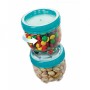 Interlock food container 180 ml / screwable / blue