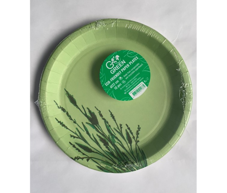 Reed Go Green eco-friendly paper plates Ø22cm 10 pcs / 0,11kg