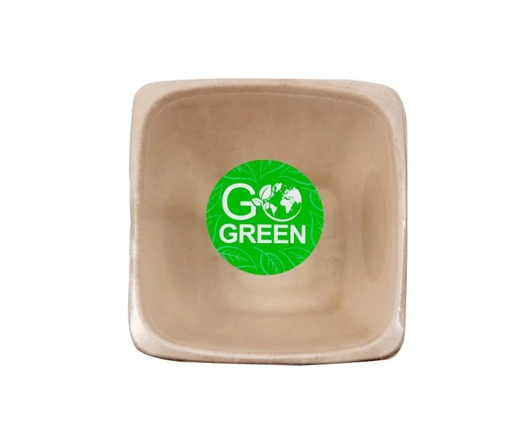 Compostable sugar cane bowls 1300ml square 5 pcs/0,16kg Compostable sugar cane bowls 1300ml square 5 pcs/0,16kg