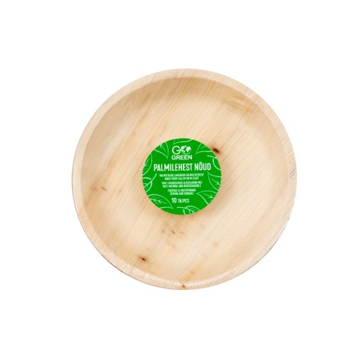 Palmu lapu šķīvji Go Green Ø23cm 10 gab./ 0,37kg Palmu lapu šķīvji Go Green Ø23cm 10 gab./ 0,37kg