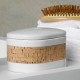 Trauks sīklietu glabāšanai Tube Nature balts porcelāns/korķis Trauks sīklietu glabāšanai Tube Nature balts porcelāns/korķis