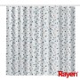 Shower curtain 180x200cm white/blue, polyester