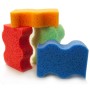 Wavy Colour exfoliating sponge