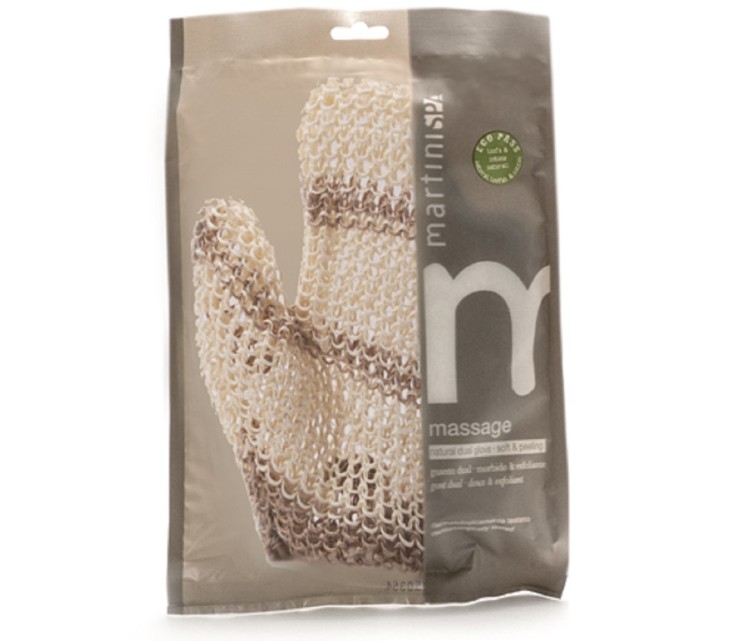 Sisal massage glove Natural