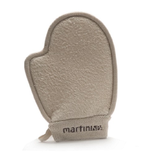 Natural loofah and cotton exfoliating glove  Natural loofah and cotton exfoliating glove