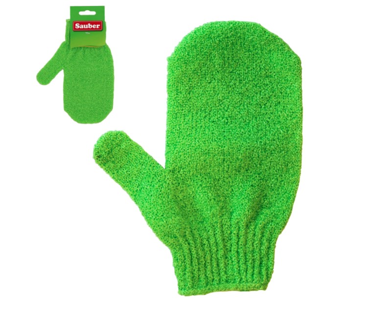 Scrubbing mitt green