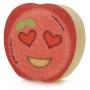 Bath sponge assorted fruit emoji