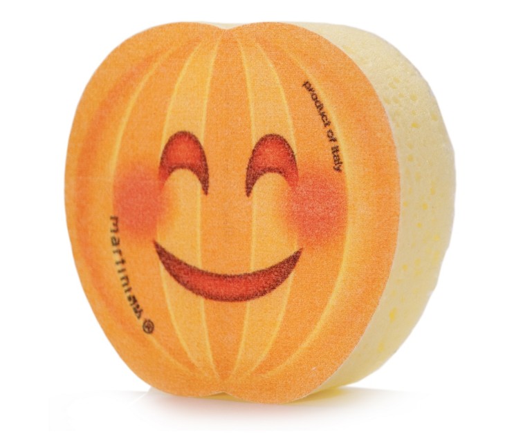 Bath sponge assorted fruit emoji