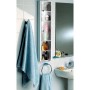 Vertical bathroom cabinet blue