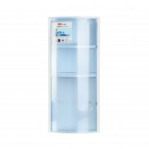 Угловой шкафчик для ванной синий