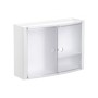 Horizontālais vannas istabas skapītis balts/glazēts
