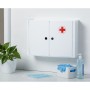 Horizontal bathroom cabinet medicine cabinet