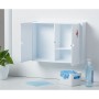 Horizontal bathroom cabinet medicine cabinet