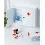 Horizontal bathroom cabinet medicine cabinet