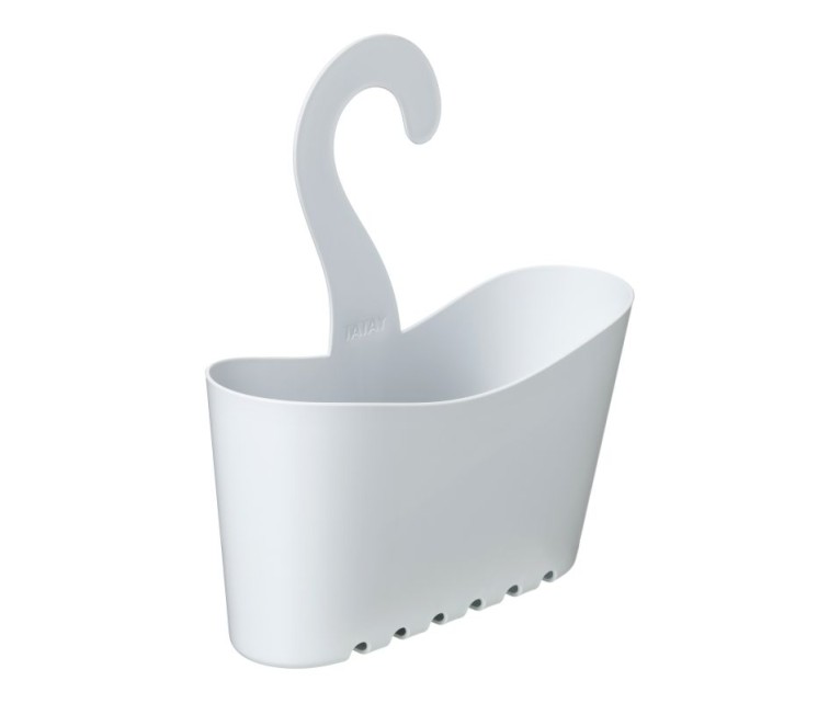 Hanging bathroom multifunctional shelf 25x9x28cm white