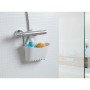 Pakarināms vannas istabas multifunkcionāls plauktiņš 25x9x28cm balts