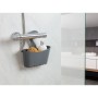 Hanging bathroom multifunctional shelf 25x9x28cm grey