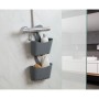 Hanging bathroom multifunctional shelf 25x9x28cm grey