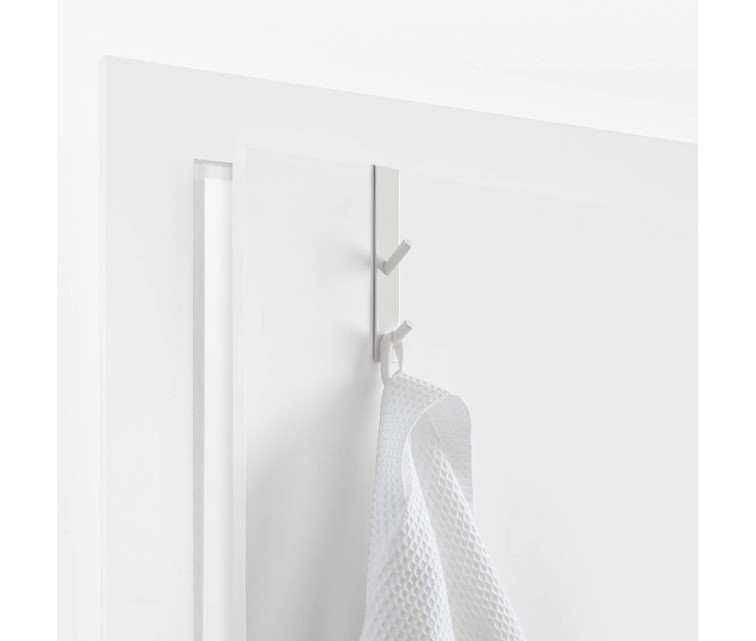 Door hook for hanging / 2 hooks / white