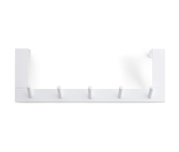 Door hook for hanging / 5 hooks / white