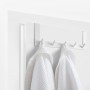 Door hook for hanging / 5 hooks / white