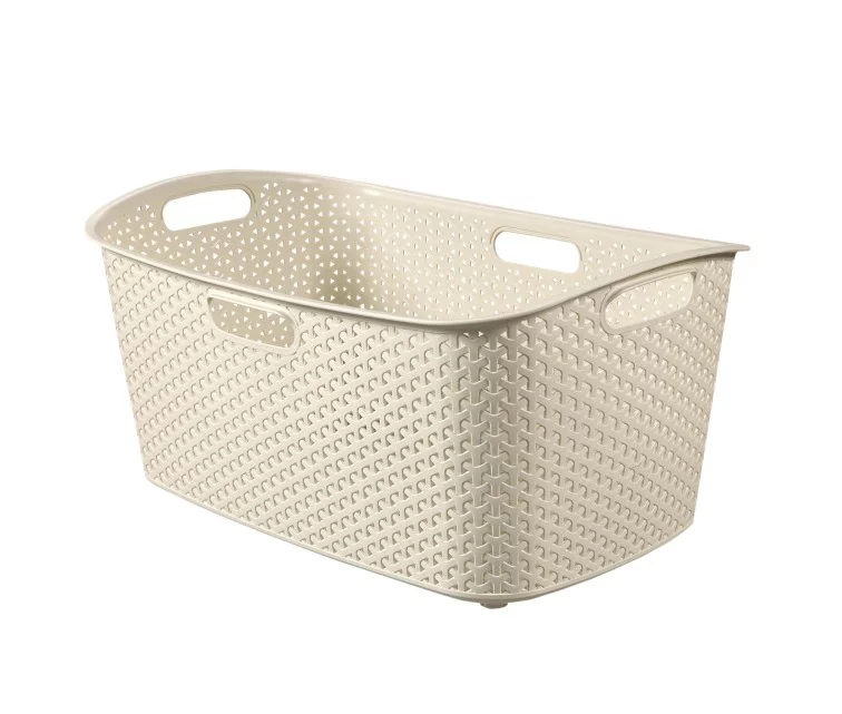Laundry basket My Style 47L 60x39x28cm in cream Laundry basket My Style 47L 60x39x28cm in cream
