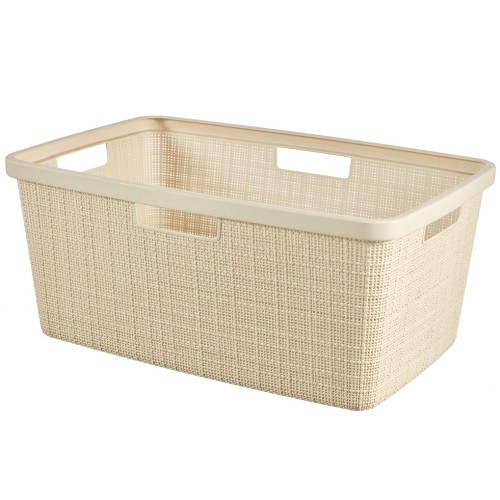 Veļas grozs Jute 46L 59x39x26cm krēmkrāsā