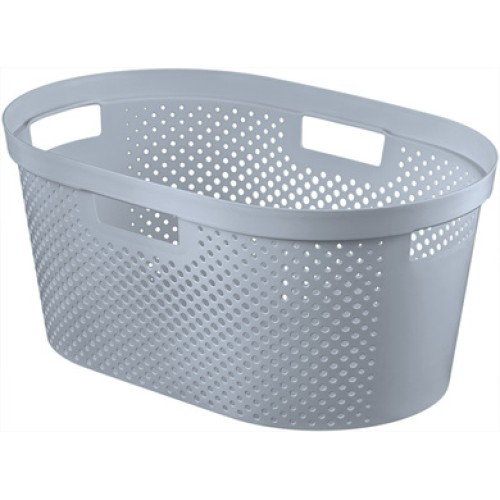 Veļas grozs Infinity Recycled 40L 59x39x27cm pelēks Veļas grozs Infinity Recycled 40L 59x39x27cm pelēks