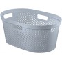 Infinity Recycled Laundry Basket 40L 59x39x27cm grey