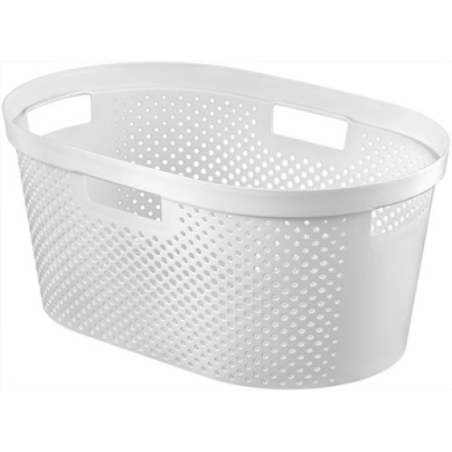 Veļas grozs Infinity Recycled 40L 59x39x27cm balts Veļas grozs Infinity Recycled 40L 59x39x27cm balts