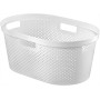 Infinity Recycled Laundry Basket 40L 59x39x27cm white