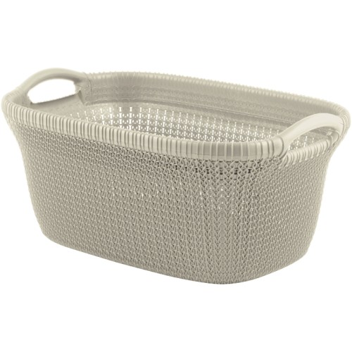 Veļas grozs Knit 40L 59,5x38,5x27cm balts  Veļas grozs Knit 40L 59,5x38,5x27cm balts