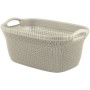 Laundry basket Knit 40L 59,5x38,5x27cm white