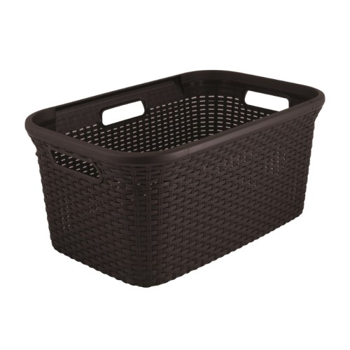Veļas grozs Style 45L 59,2x38x27cm tumši brūns Veļas grozs Style 45L 59,2x38x27cm tumši brūns