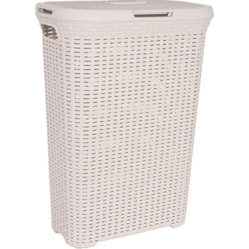 Veļas kaste Style 40L 44,8x26,5x61,5cm krēmkrāsā Veļas kaste Style 40L 44,8x26,5x61,5cm krēmkrāsā