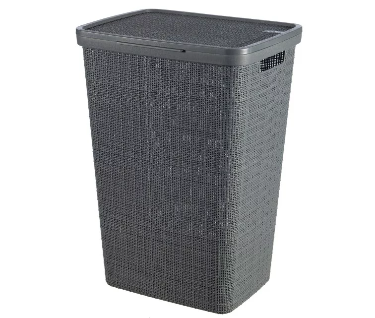 Veļas kaste Jute 58L 43x34x60cm tumši pelēka Veļas kaste Jute 58L 43x34x60cm tumši pelēka