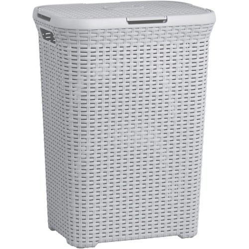Veļas kaste Style 60L 44,8x34,1x61,5cm gaiši pelēka Veļas kaste Style 60L 44,8x34,1x61,5cm gaiši pelēka