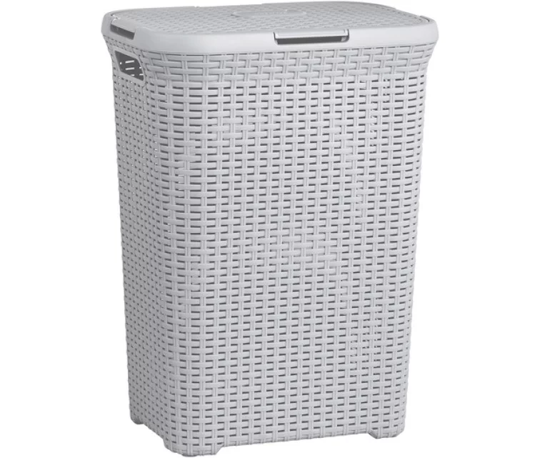 Veļas kaste Style 60L 44,8x34,1x61,5cm gaiši pelēka Veļas kaste Style 60L 44,8x34,1x61,5cm gaiši pelēka
