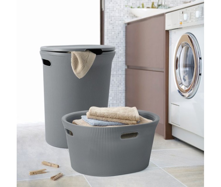 Laundry box Baobab 40L grey