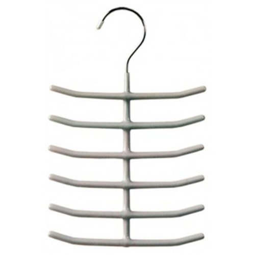 Pakaramais kaklasaitēm tērauds/vinils Non Slip Sliver 16cm sudraba krāsā Pakaramais kaklasaitēm tērauds/vinils Non Slip Sliver 16cm sudraba krāsā